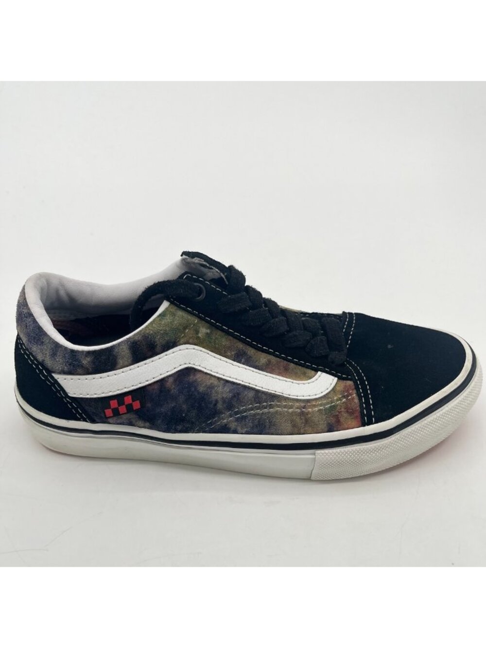 Vans Old Skool Tie Dye Mens Size 6 Black White Athletic Skate Shoes Sneakers